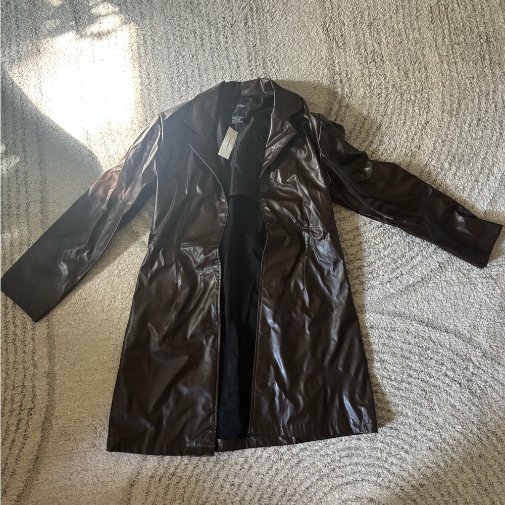 Outer Edge Dark Brown Trench Coat